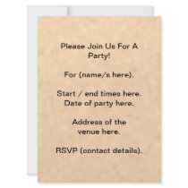 Your Letter. Custom Monogram. Black & Parchment Custom Announcements