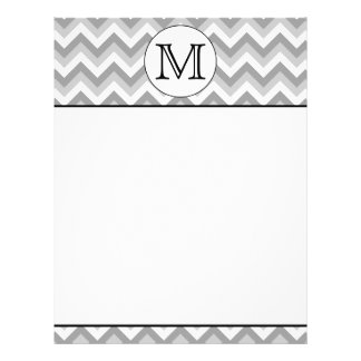 Monogrammed Red Quatrefoil Pattern Letterhead Design Zazzle