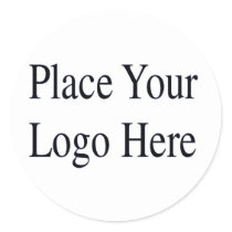 Your Logo Here Round Stickers