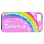 Your name 4 letter rainbow light pink iphone case