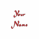 Your name. Customizable White & Red