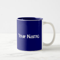 Your Name Here Mug Blue mugs
