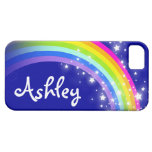 Your name letter rainbow blue pink iphone 5 case