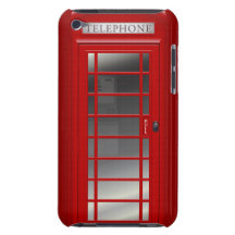 [Your Name] London Red Phone Box iPod Case iPod Touch Case