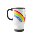 "Your name" (short) rainbow travel / kids club mug