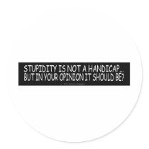 YOUR OPRINION ROUND STICKER