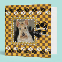 YOUR Pet's Vet Records Yellow Chequerboard binders