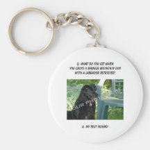 Your Photo! Best Friend Bernese Mountain Dog Mix Keychains