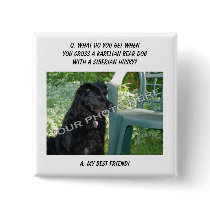 Your Photo Here! Best Friend Karelian Bear Dog Mix Button