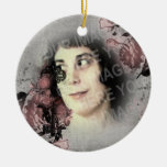 Your Photo Old Key And Roses Christmas Ornaments