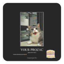 Your Prozac Square Stickers