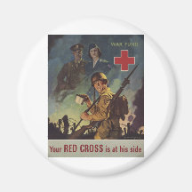 Your Red Cross Is At His Side Refrigerator Magnets