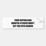 Your Republican bumper sticker won't get you into 