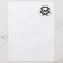 Your Risk Pirate Skull Custom Flyer