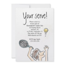 Your Serve Tennis invitation
