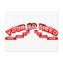 Your so fired postcards