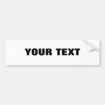 Your Text "Folio Extra Bold" Bumper Sticker