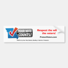 Your Vote Counts bumper sticker
