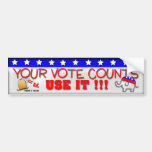 Your Vote Counts Bumper Sticker