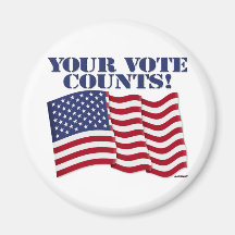 YOUR VOTE COUNTS! REFRIGERATOR MAGNETS