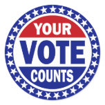 Your Vote Counts Sticker