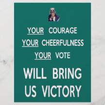 Your Vote Will Bring Us Victory Full Color Flyer