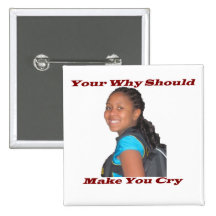Your WHy Red Square Pins