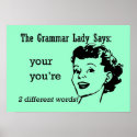 Your, You're Poster posters