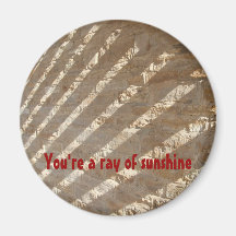 You're a ray of sunshine fridge magnets