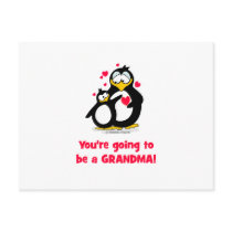 You're going to be a grandma postcard