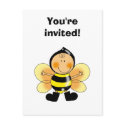 You're invited! (bee costume) postcards