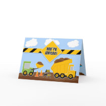 You're Invited Construction Greeting Card