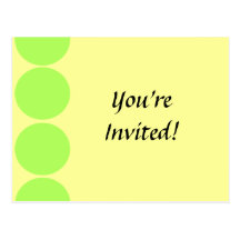 You're Invited Green and Purple Postcard