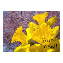You're Invited! Party Invitations custom Daffodils