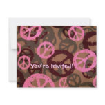 You're Invited!-Peace Signs Invite invitations