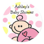 You're Invited Tickled Pink Girl stickers