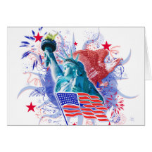 "You're Invited to a 4th of July Party" Card