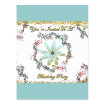 You're Invited To A Birthday Party Post Cards