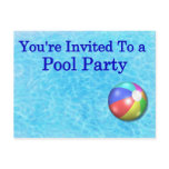 You're Invited To A Pool Party postcards