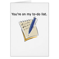 You're On My To Do List