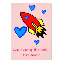 You're out of this world Valentine's Day Card