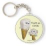 You're so COOL Ice Cream Faces Keychain