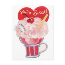 You're Sweet Vintage Retro Soda Card Post Card