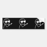 You're The Man - Bumper Black Sticker Bumper Stickers