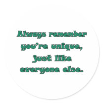 You're Unique Stickers