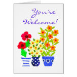 'You're Welcome' Card - Flower Power