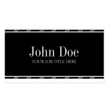 YourJobTitle! White Business Card Template