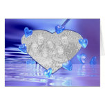 Yours Bluely (photo frame) Greeting Cards