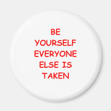 YOURSELF REFRIGERATOR MAGNET