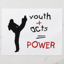 youth acts power personalized flyer